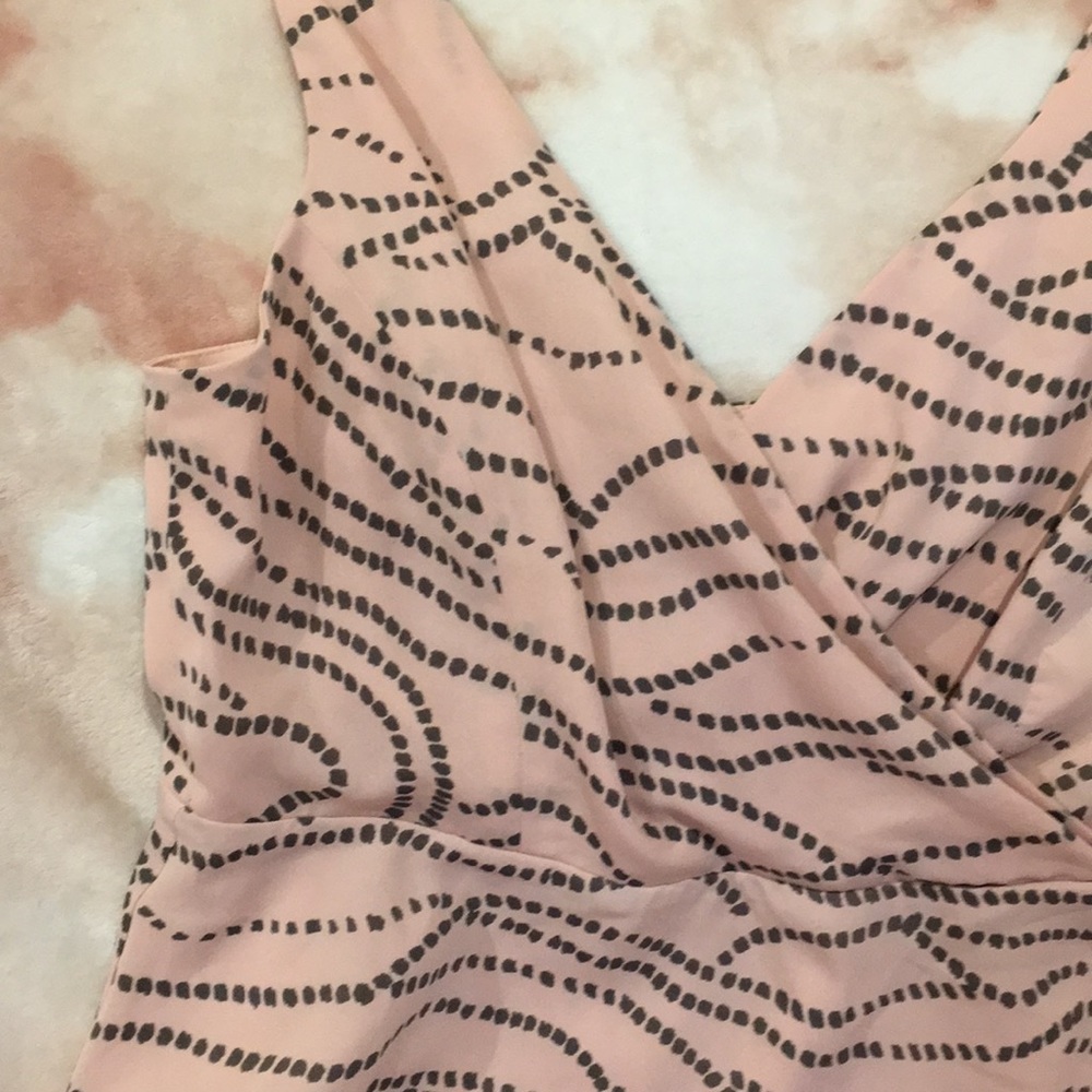 cAbi Blush Grey Print Dress Top Size 4 NWOT zipper - Picture 7 of 14